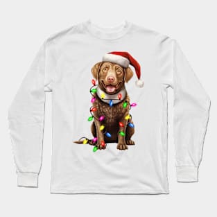 Christmas Chesapeake Bay Retriever Long Sleeve T-Shirt